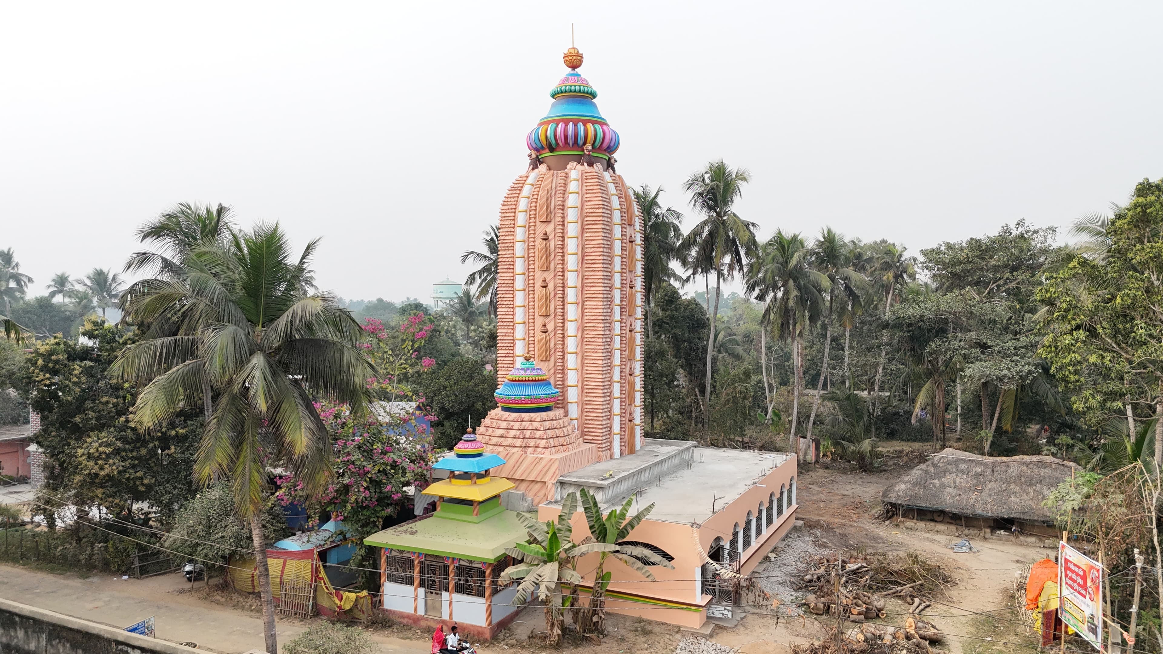 Temple and surrounding landscape